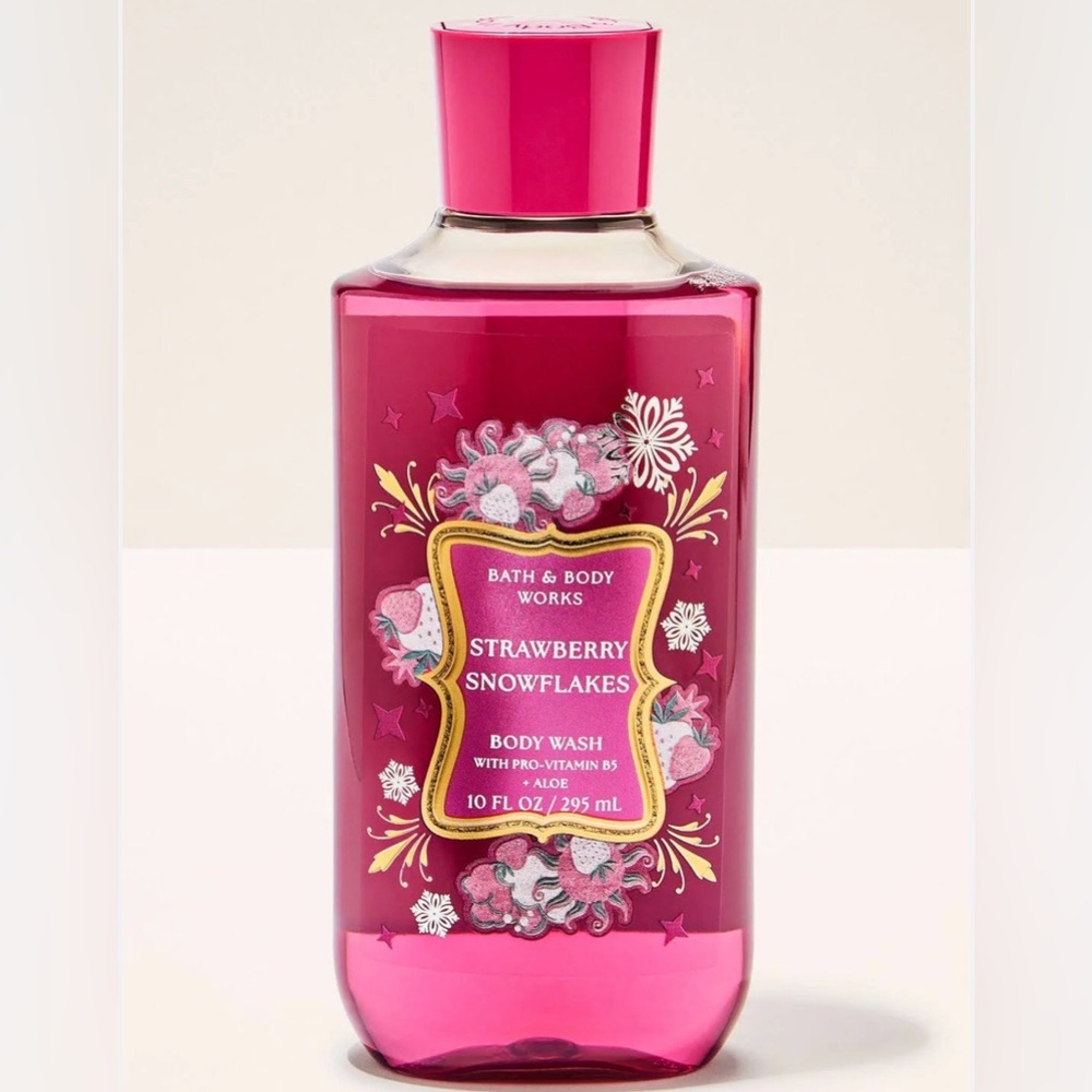 Price FIRM New Bath & Body Works Strawberry Snowflakes Body Wash